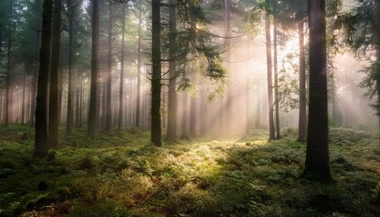 Fototapeta premium morning in the woods