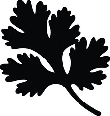 Scalable cilantro leaf vector illustration eps graphic design element