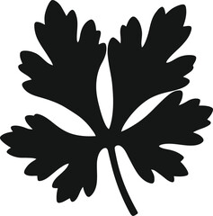 Scalable vector illustration of a stylized leaf graphic for design and decoration