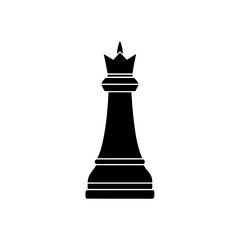 rook chess piece icon black silhouette vector illustration on transparent background