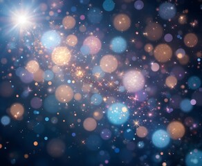 Sparkling effect on transparent background.