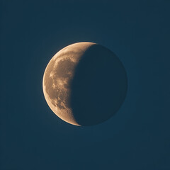 Nature image of total lunar eclipse moon