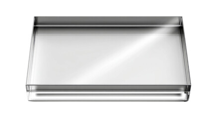 Fototapeta premium Acrylic glass panel on white background