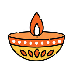 Traditional Festival Oil Lamp with Patterns