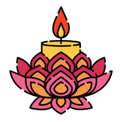 Lotus Shaped Diya Oil Lamp