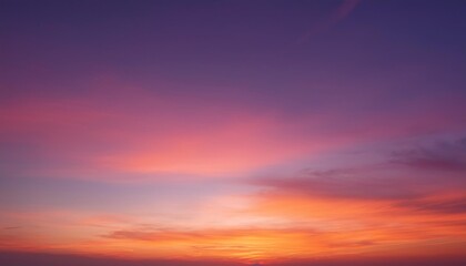 sunset sky with clouds