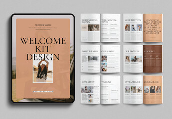 Digital Welcome Kit Magazine Template