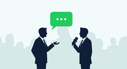 business man with mobile phone and social network icons