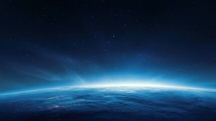Fototapeta premium Exploring the Serene Beauty of Earth From Outer Space