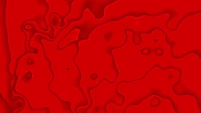 Abstract Red Topographic Contour Background with Deep Shadows and Organic Shapes texture