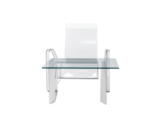 Modern Home Essentials – Transparent Chair and Table Interior Collection PNG 