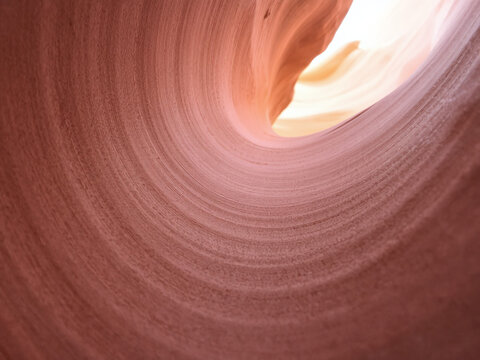 Close up of sandstone texture, antelope canyon