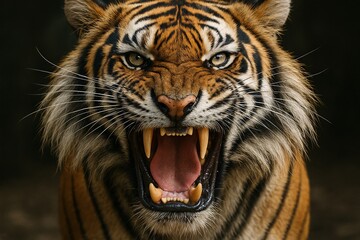 Obraz premium Roaring Tiger Fury