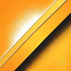 Horizontal orange yellow banner with half tone pop art comic background. Dynamic diagonal speed lines. Halftone hot sale backdrop. Modern creative sport abstract design. Textured gradient dots pattern
