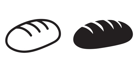 Bread loaf vector illustration isolated on white background design elements