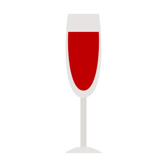 Elegant Glass of Red Wine, A Classic Beverage for Special Occasions