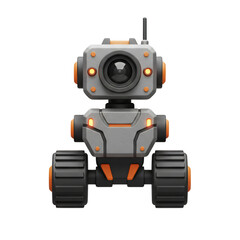 Wheeled surveillance robot with a camera