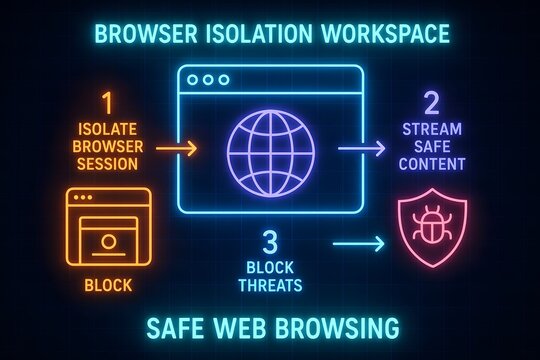 Safe Web Browsing Infographic with Security Tips for Online Safety