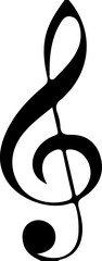 Musical Notes and Treble Clef Icon