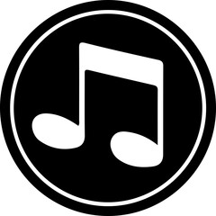 Musical Notes and Treble Clef Icon