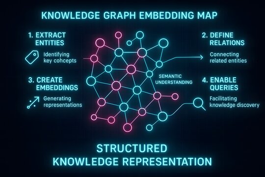 Knowledge Graph Visualization with Network Diagrams and Data Connections for Tech Presentations