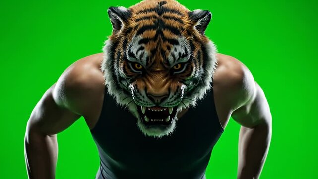 Dynamic fusion of human strength and ferocious tiger spirit