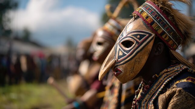 Bobo and Gurunsi Traditional Mask Dance Ceremony
