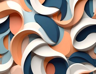 Abstract 3D swirl pattern