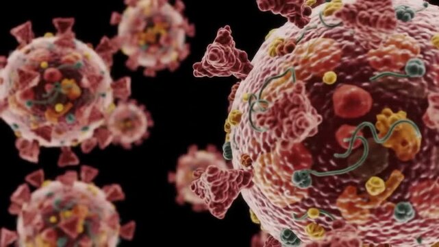 Viral invaders lurk menacingly ready to spread