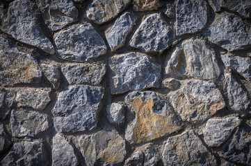 Gray natural stone wall texture background