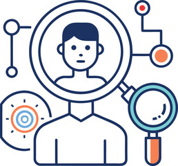 Abstract geometric shapes with vibrant color palette