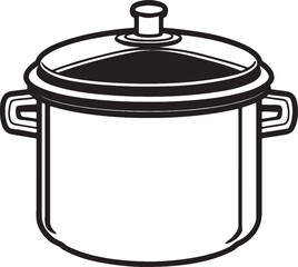 cooking pot vector illustration