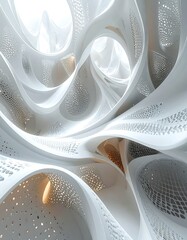 Abstract architectural interior