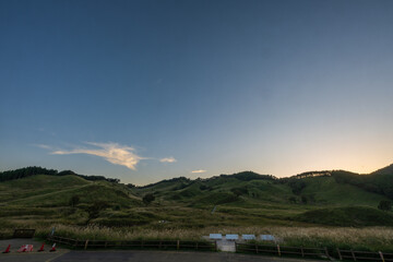 日本の兵庫県の砥峰高原の美しい自然の風景