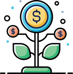 Abstract geometric design with vibrant color palette