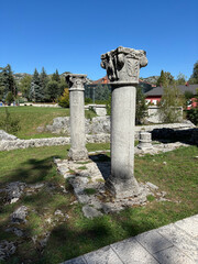 The Court Church is located in Cetinje, Montenegro. It was rebuilt in 1890 to replace the old church damaged by the Turks. King Nicholas's tomb is located here.