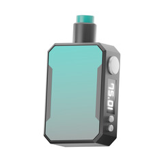 3D Vape Box Mod Icon - Advanced E-Cigarette Device Symbol