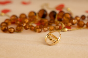 34th wedding anniversary, wedding anniversary picture, wedding ring macro, amber