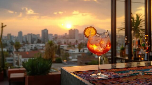 traditional peruvian aperol pisco spritz fusion cocktail video