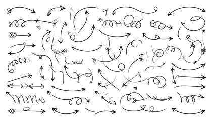 Collection of various hand-drawn arrows (1)