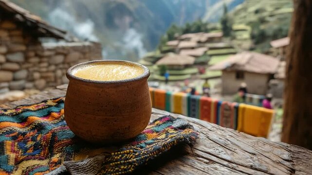 peruvian chicha de jora fermented corn drink video