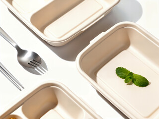 Minimalist Composition of Biodegradable Containers