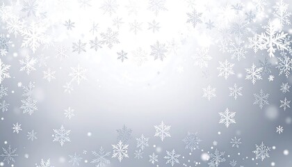 Winter Wonderland Snowflakes Background.