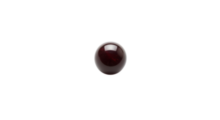 Dark red sphere glows on black. Smooth texture shows light. Use for product staging or a moody background.