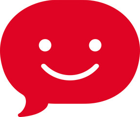 Chatbot Bubble with Smiley Face Icon