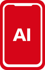 Smartphone with AI Icon