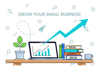 grow your small business illustration development motivation