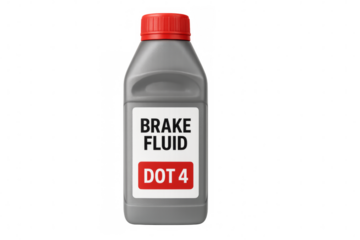 Brake fluid dot 4 plastic bottle automotive maintenance