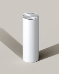Minimalist White Can Mockup for Product Display and Branding Projects