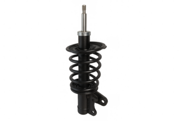 Car suspension shock absorber and coil spring system